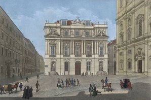 The former venue of the University of Vienna, ca. 1850; by courtesy of Österreichische Nationalbibliothek